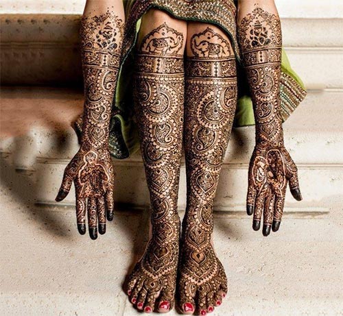 Peacock Passion Wedding Mehndi Design