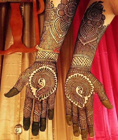 Beautiful Anarkali mehendi Design