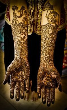 Full hand bridal mehendi design