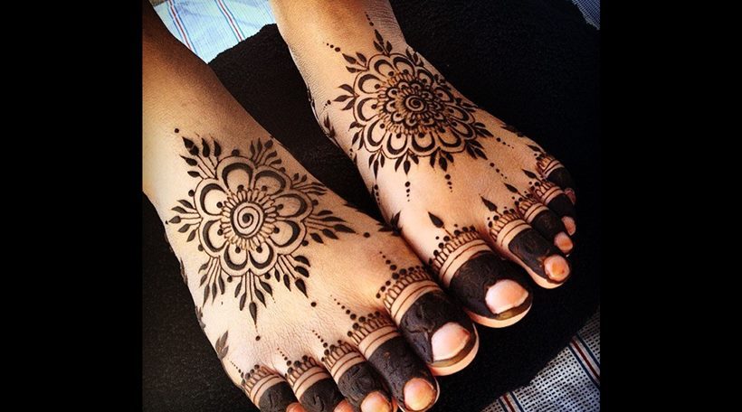 Leg Mehendi Design