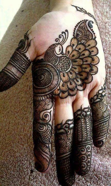 Peacock Design in Arabic Style