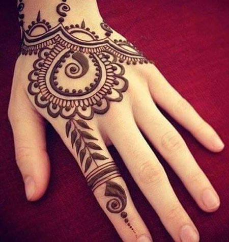 Modern art Mehendi design