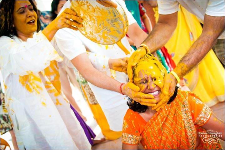 Full masti on Haldi Day