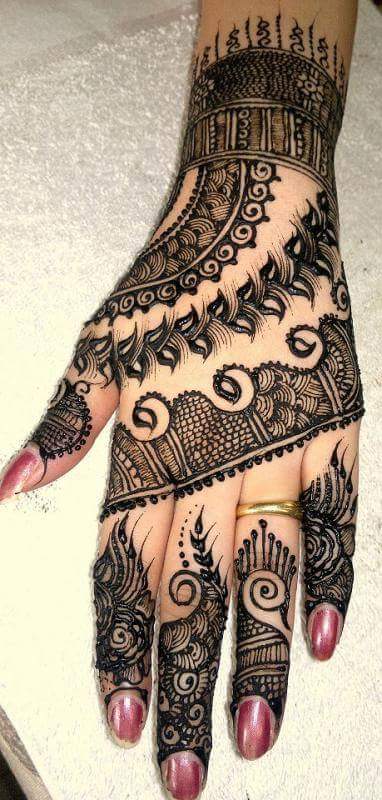 Back Mehendi Design