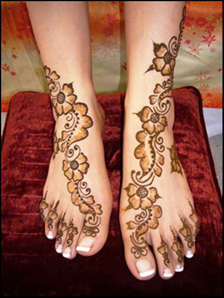 Foot Mehendi Design