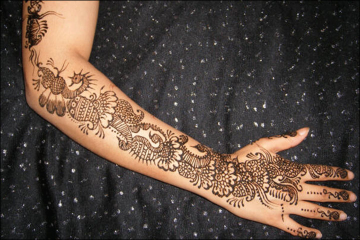 Peacock Bridal Mehendi Design