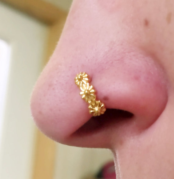 Gold nose ring