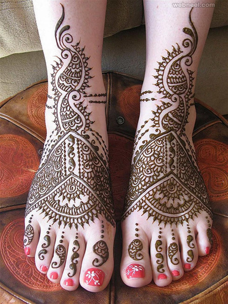 Bridal Mehendi Design for Foot