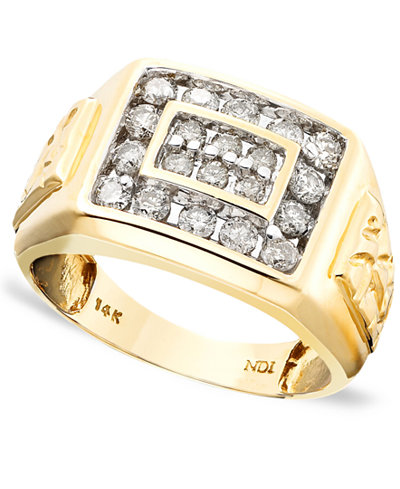 Gold mens ring