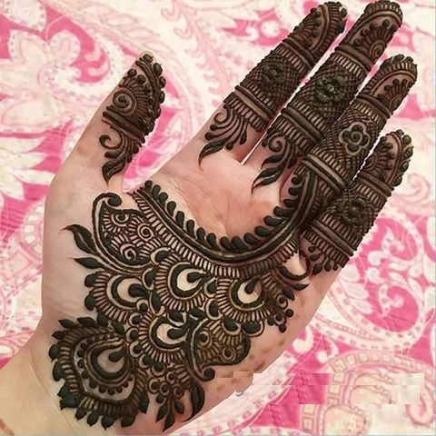 Arabic henna mahendi design