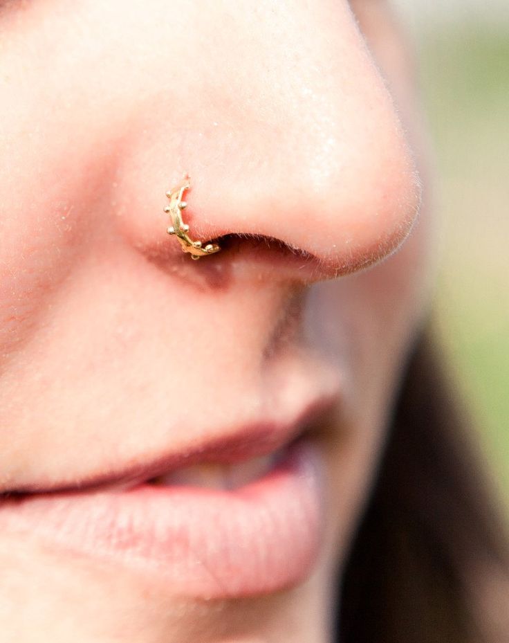 Gold nose ring