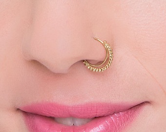 Gold nose ring