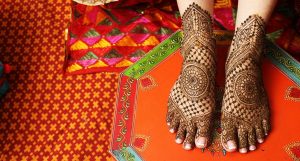 Feet Mehendi Design