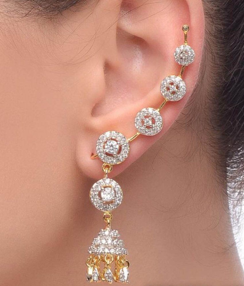 White Office Earring