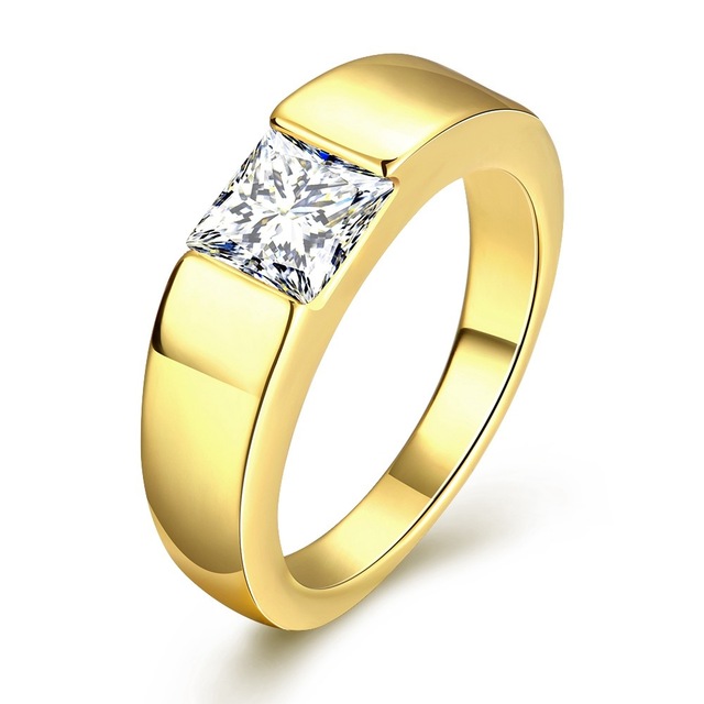 Gold mens ring