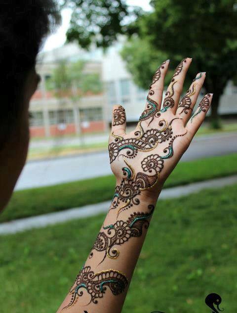New look indian mehendi design