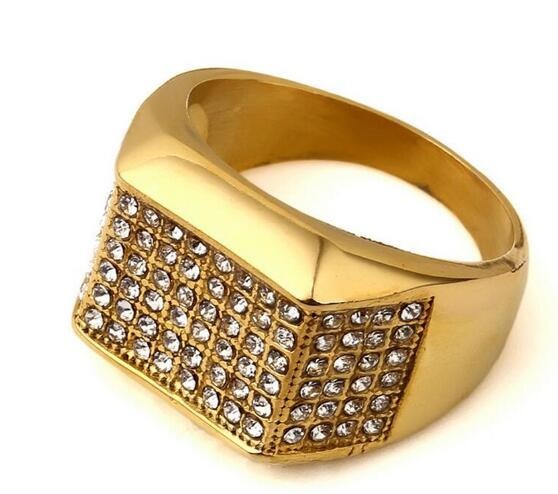 Gold mens ring