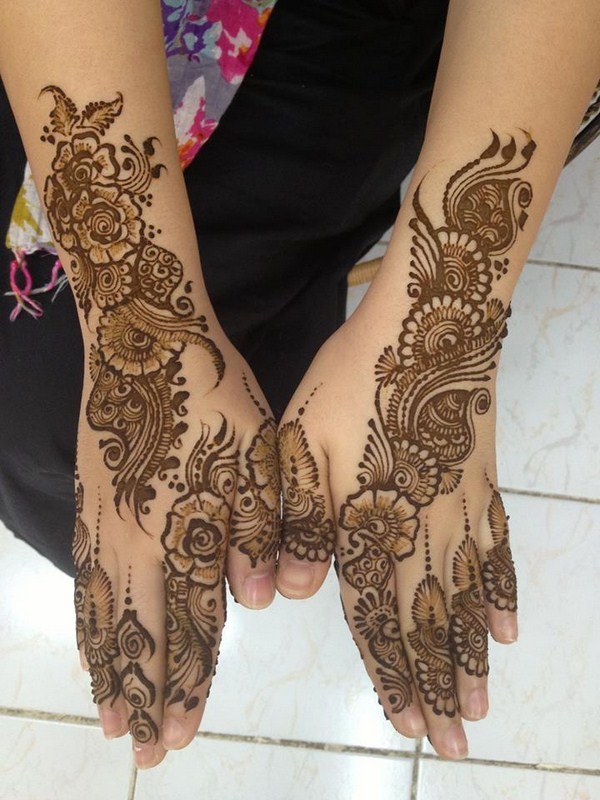 Back Hand Mehendi Design