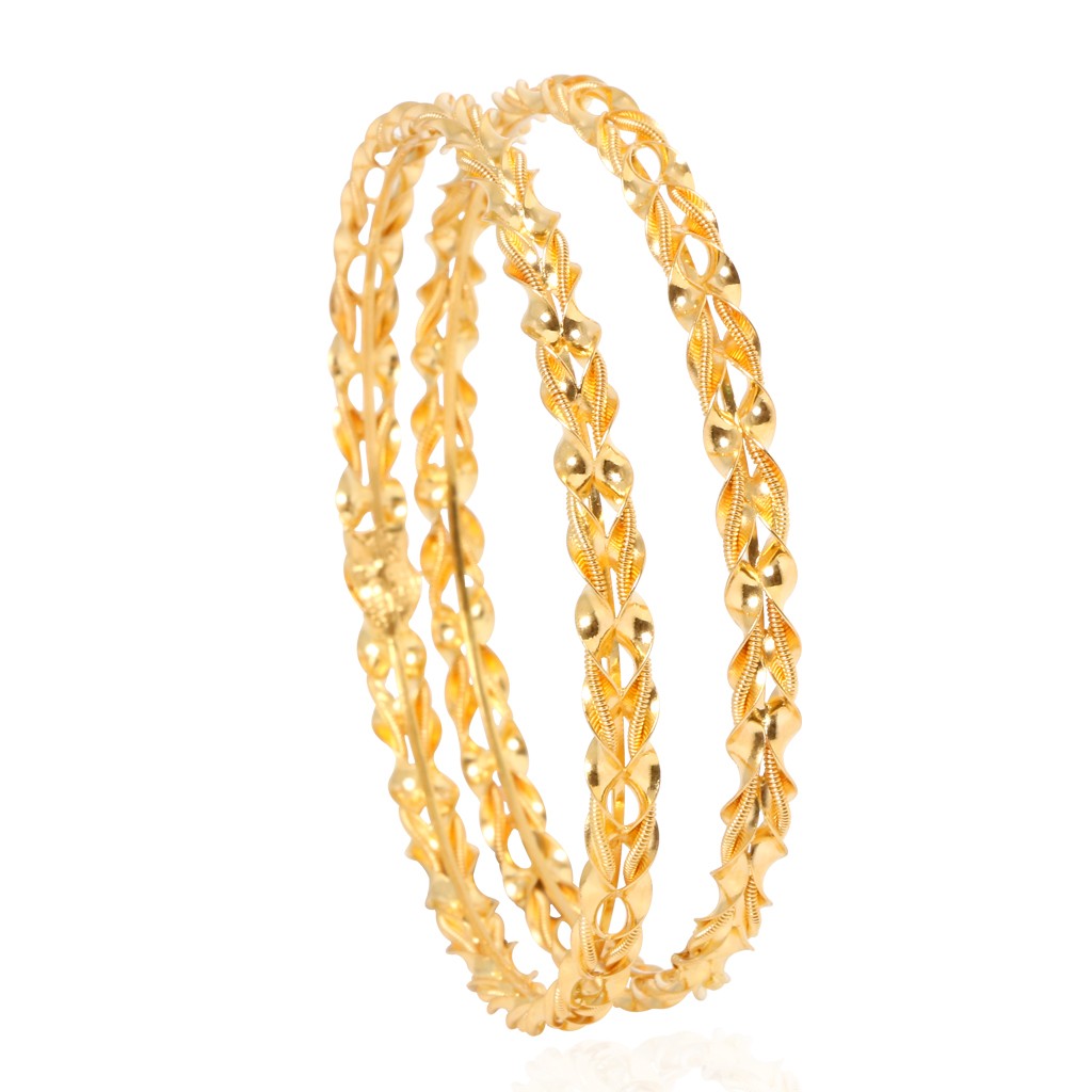 Dazzling sameena gold bangles