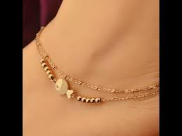 Gold anklet