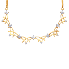 Flower shape necklace