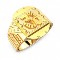 Gold mens ring