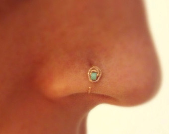 Gold nose ring