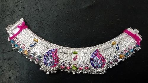Traditional silver anklets