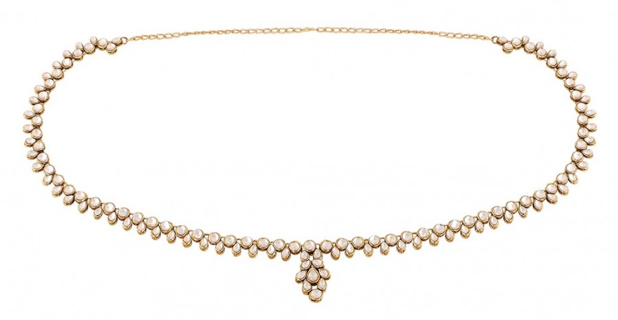 Gold plated kundan kamarband