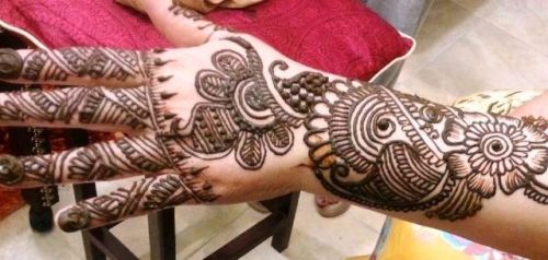Back Hand Mehendi Design