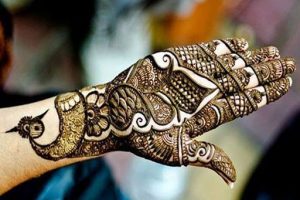 Anarkali dark mehendi design