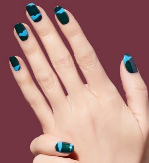 Dark green shade sprinkle design