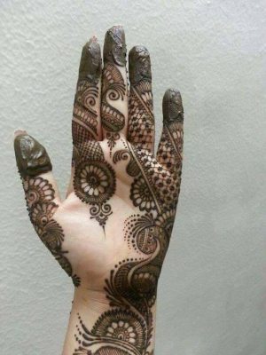 Anarkali mehndi design