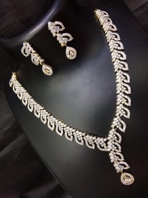 New trendy style diamond necklace design