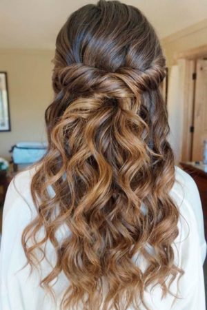 Classic Roman style party hairstyle
