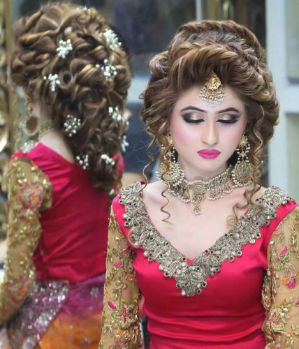 Beautiful bridal hair style