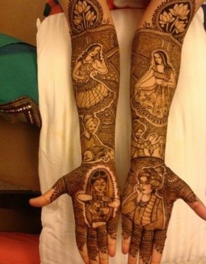 Bridal mehendi design for full hand