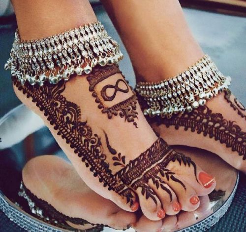 Bridal Feet mehendi design