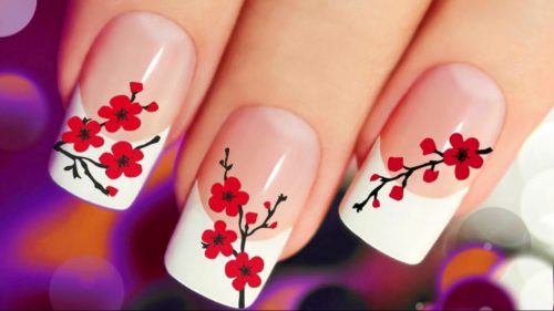 Pink flower design