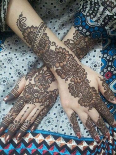 Chittora fil mehendi design
