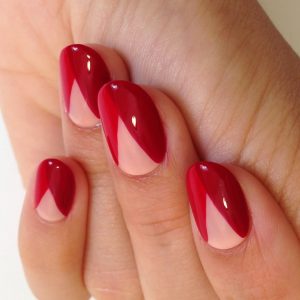Blood color Bridal nail paint