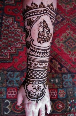 My cute Ganesha in mehendi design