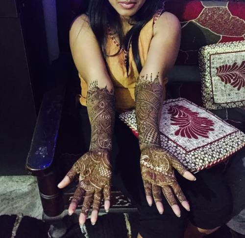 Latest Bridal mehendi in mehendi ceremony