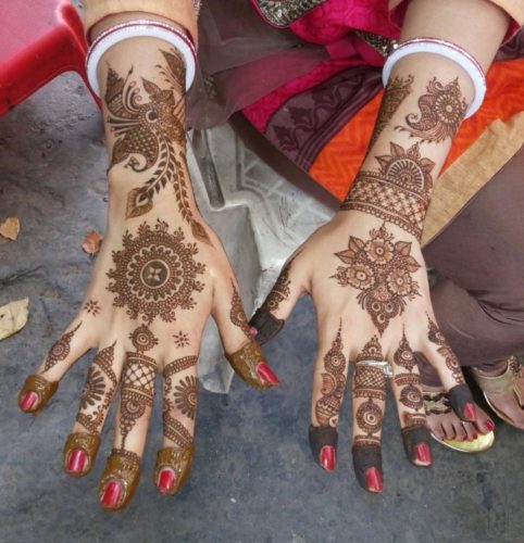Full Bridal Punjabi style mehendi design