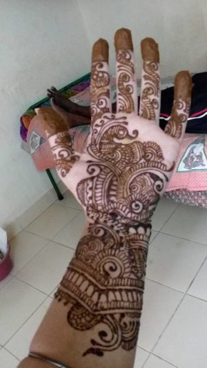 My Beautiful full hand heena design