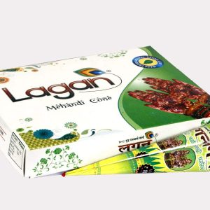 Lagan Henna Cone 1 Pkd (12 cones) | 100% Natural henna mehndi cone