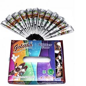Golecha Glitter Mehandi Cone Tattoo Body Art (Mehandi)