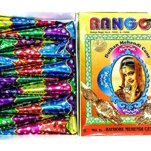 Rangoli Cone Made of Natural Mehendi (Pack of 12)