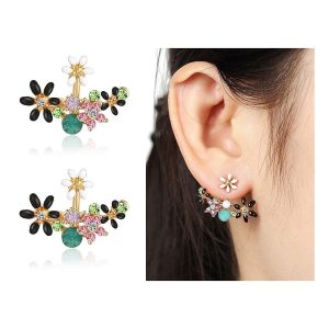 Shining Diva Fashion Multicolour Crystal Stylish Stud Earrings for Women and Girls (8844er)