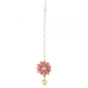 Zeneme Flower Style Exclusive Cute Maang Tikka